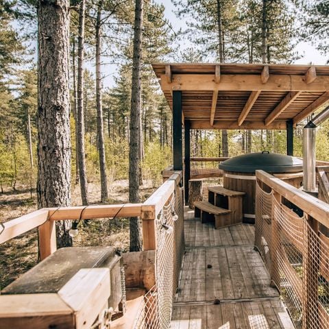 UNIEKE ACCOMMODATIE 4 personen - Boomhut Treetop met hottub