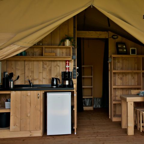 Tent 4 personen - Glampingtent incl. sanitair