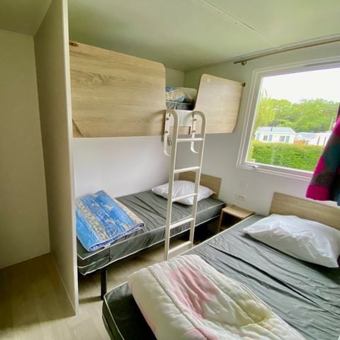 Stacaravan 5 personen - Comfort 2 slaapkamers - Half overdekt terras