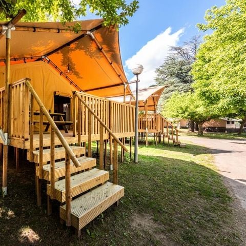 Bungalowtent 5 personen - Lodge Tent 3 Kamers 5 Personen + TV