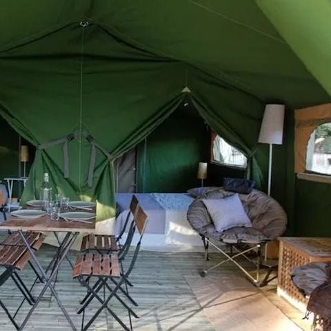 Safaritent 5 personen - Natuur 3 kamers zonder sanitair