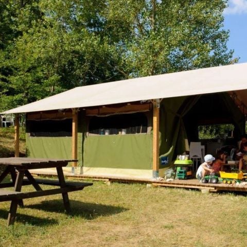 Safaritent 5 personen - Natuur 3 kamers zonder sanitair