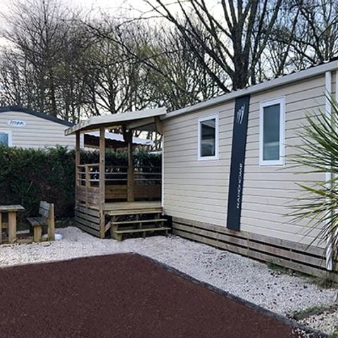 Stacaravan 4 personen - Mobile-home | Comfort XL | 2 slaapkamers | 4 pers. | Single terras | Klimaat.