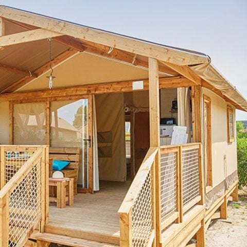 Safaritent 5 personen - Lodgetent | 2 slaapkamers | 4/5 pers. | Geen badkamer