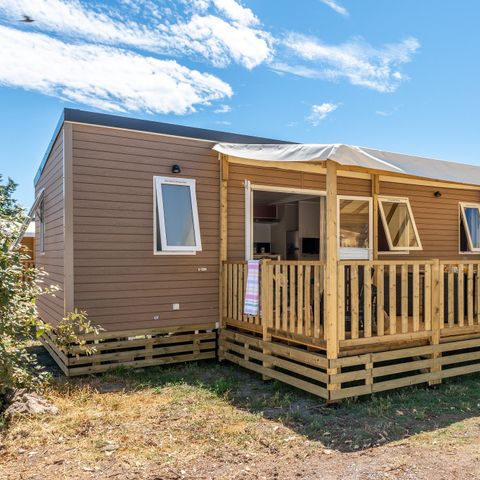 Stacaravan 6 personen - Mobile-home | Premium | 3 slaapkamers | 6 pers. | Verhoogd terras | 2 badkamers | Airconditioning.