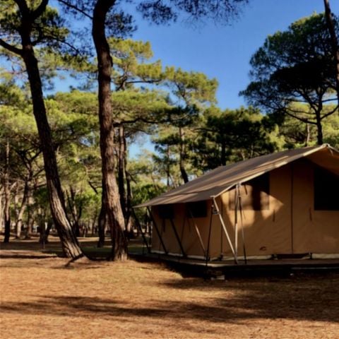 Safaritent 4 personen - Tent van canvas en hout