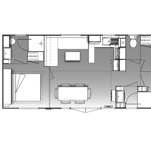 Stacaravan 7 personen - Premium - 2013 (aankomst zaterdag)