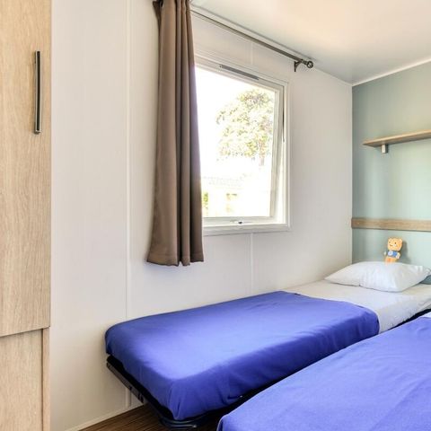 Stacaravan 8 personen - Evolution 4 kamers 6/8 personen Airconditioning + TV