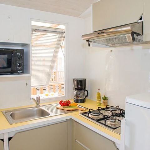 Stacaravan 6 personen - Mobile-home | Comfort | 3 Slaapkamers | 6 Pers. | Verhoogd terras | Airconditioning