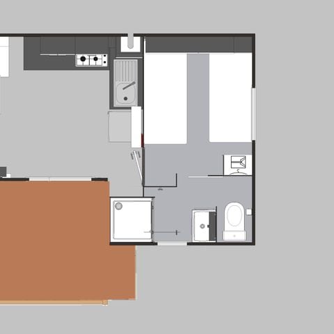 Stacaravan 4 personen - Confort+ - 2 slaapkamers - 2 badkamers