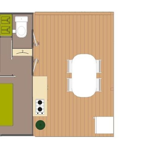 Stacaravan 4 personen - Tithome (zonder badkamer)