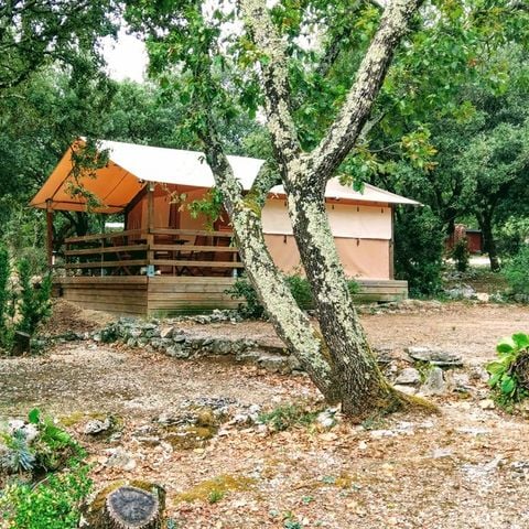 Safaritent 5 personen - Natuurtent - 2 slaapkamers (geen sanitair)