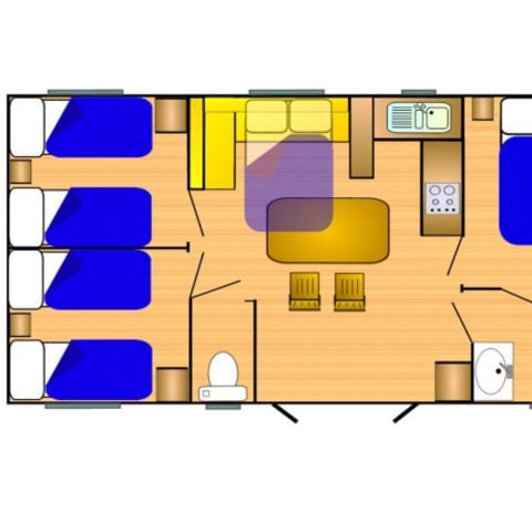 Stacaravan 8 personen - Riviera 860-3 CD