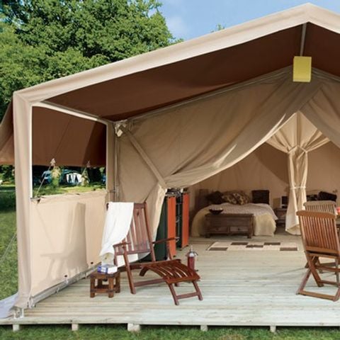 Safaritent 5 personen - Safari | 2 Slaapkamers | 4/5 Personen | Single Terras