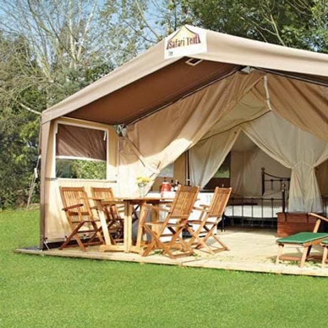 Safaritent 5 personen - Safari | 2 Slaapkamers | 4/5 Personen | Single Terras