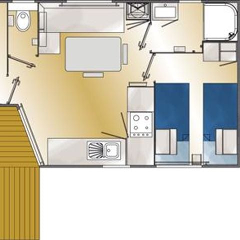 Stacaravan 4 personen - PACIFIC