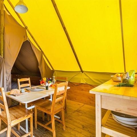 Safaritent 4 personen - Eco Lodge Tent | 2 Slaapkamers | 3/4 Pers. | Geen badkamer