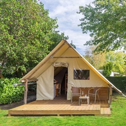 Safaritent 4 personen - Eco Lodge Tent | 2 Slaapkamers | 3/4 Pers. | Geen badkamer