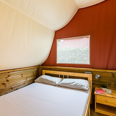 Bungalowtent 8 personen - Ontdekkingsreizigerstent | 4 slaapkamers | 6/8 personen | Zonder badkamer