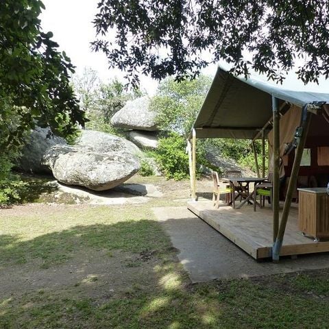 Bungalowtent 5 personen - LODGE SAFARI zonder sanitair