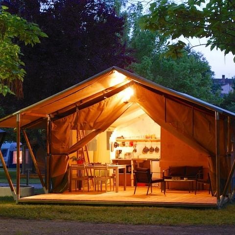 Bungalowtent 5 personen - LODGE SAFARI 35 m²