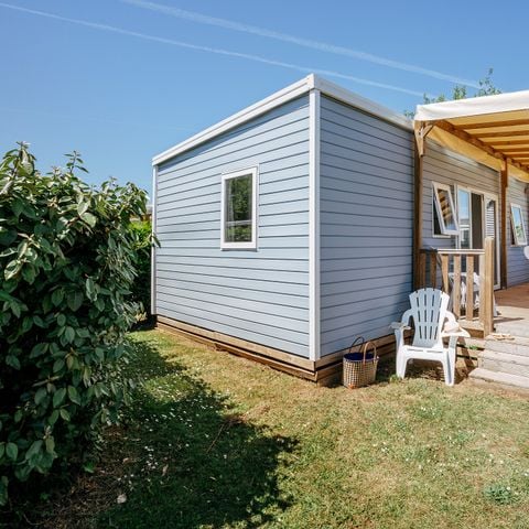 Stacaravan 6 personen - Mobile-home | Comfort XL | 2 slaapkamers | 4/6 pers. | Verhoogd terras | Airconditioning