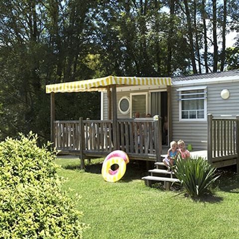 Stacaravan 6 personen - Comfort XL | 2 slaapkamers | 4/6 Pers | Verhoogd terras | Airconditioning