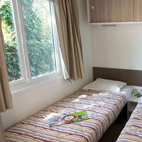 Stacaravan 6 personen - Comfort | 3 slaapkamers | 6 pers | Verhoogd terras | 2 badkamers | Airconditioning