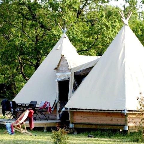 UNIEKE ACCOMMODATIE 7 personen - Tipi Lodge 6/7 pers