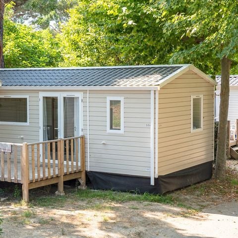 Stacaravan 4 personen - Mobile-home | Comfort | 2 Slaapkamers | 4 Pers. | Verhoogd terras | Airconditioning.