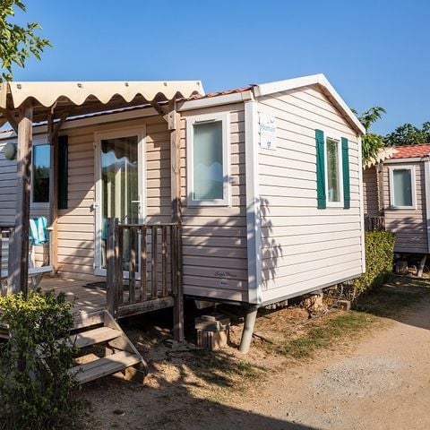 Stacaravan 4 personen - Mobile-home | Comfort | 2 Slaapkamers | 4 Pers. | Verhoogd terras | Airconditioning.