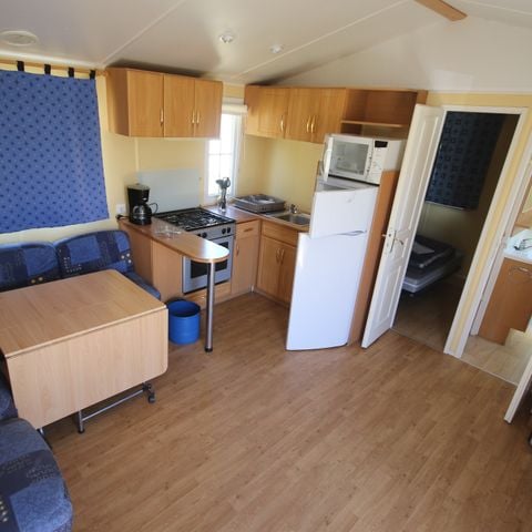 Stacaravan 6 personen - Mobile-home | Comfort XL | 2 slaapkamers | 4/6 pers. | Verhoogd terras | Airconditioning