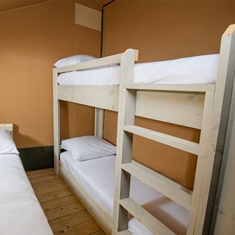 Safaritent 5 personen - Super Lodge Tent | 2 Slaapkamers | 4/5 Pers. | Geen badkamer