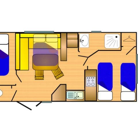 Stacaravan 6 personen - Europa 780-2 A/C CD