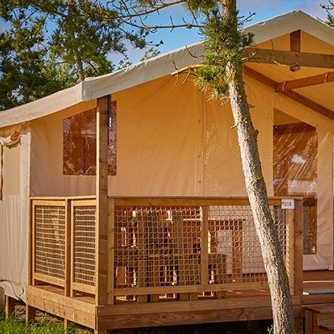 Safaritent 5 personen - Super Lodge Tent | 2 Slaapkamers | 4/5 Pers. | 1 Badkamer