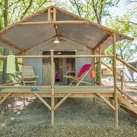 Tent 4 personen - Lodgetent | 2 slaapkamers | 4 pers. | Geen badkamer