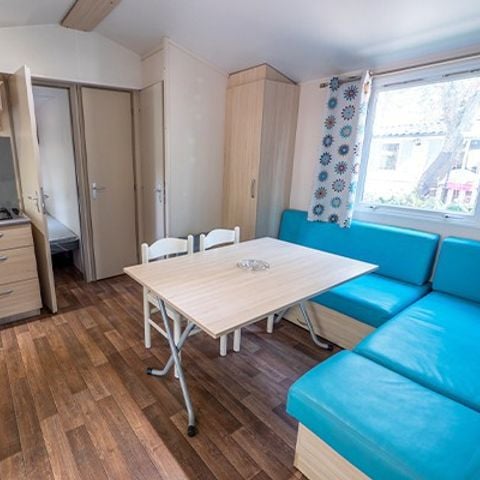 Stacaravan 6 personen - Mobile-home | Premium | 3 slaapkamers | 6 pers. | Lounge terras | 2 badkamers | Airconditioning