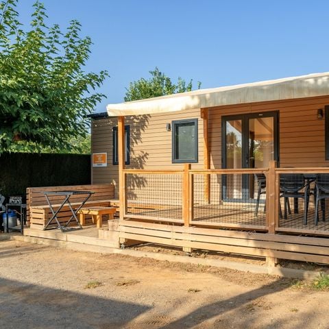 Stacaravan 6 personen - Mobile-home | Premium | 3 slaapkamers | 6 pers. | Lounge terras | 2 badkamers | Airconditioning