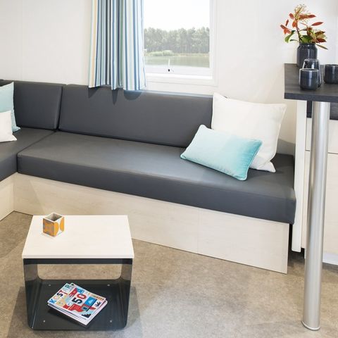 Stacaravan 6 personen - Mobile-home | Comfort XL | 3 slaapkamers | 6 pers. | Verhoogd terras | Airconditioning