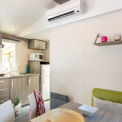 Stacaravan 6 personen - Mobile-home | Comfort | 2 Slaapkamers | 4/6 Pers. | Verhoogd terras | Airconditioning.