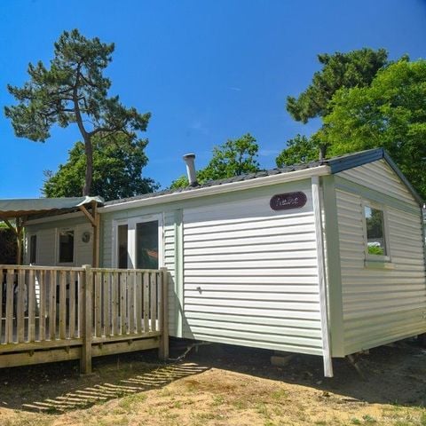 Stacaravan 6 personen - 2 kamers 4/6 zitplaatsen Half overdekt terras