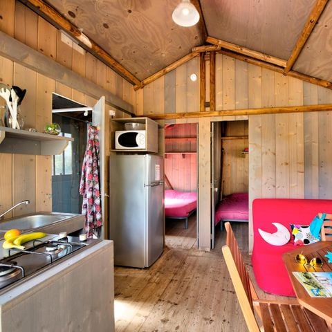 Safaritent 4 personen - CABANE LODGE CONFORT op palen +.