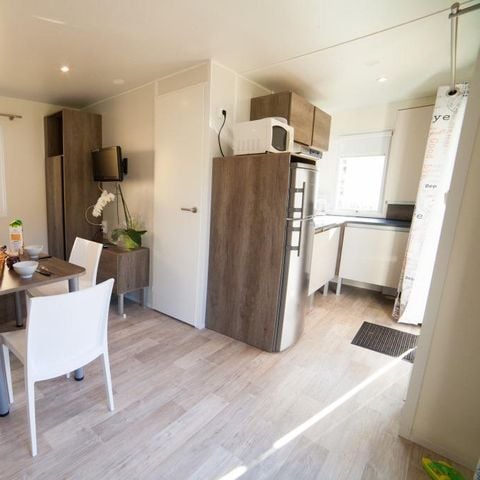 Stacaravan 6 personen - EXOTIC 30m² - 2 kamers TV + airconditioning