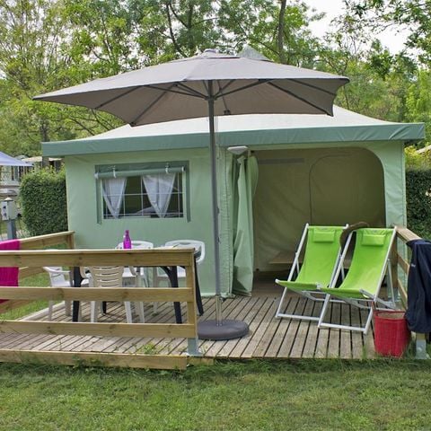 Bungalowtent 4 personen - Funflower Standaard 20 m² zonder sanitair