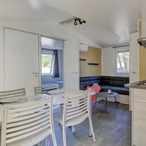 Stacaravan 4 personen - Mobile-home | Comfort XL | 2 slaapkamers | 4 pers. | Verhoogd terras | Airconditioning.