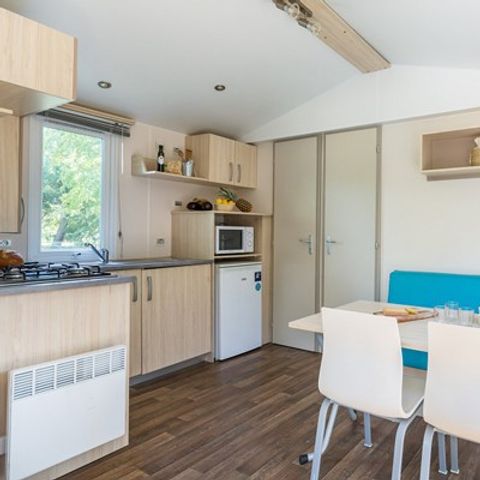 Stacaravan 4 personen - Mobile-home | Comfort XL | 2 slaapkamers | 4 pers. | Verhoogd terras | Airconditioning.