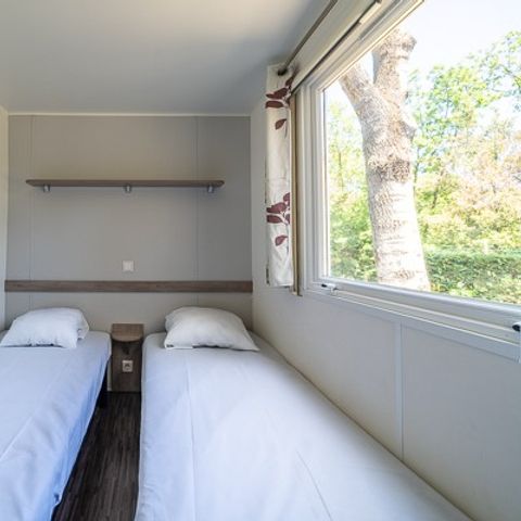 Stacaravan 6 personen - Mobile-home | Comfort | 2 Slaapkamers | 4/6 Pers. | Verhoogd terras | Airconditioning.