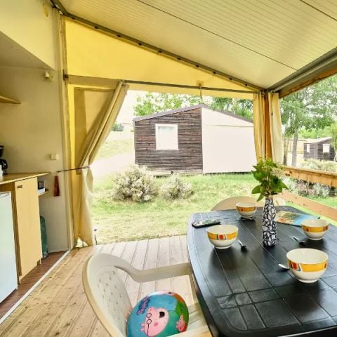 Safaritent 4 personen - Bungalow Toilé 3 Pièces 4 volwassenen (+ 1 kind -9 ans) Sans Sanitaire