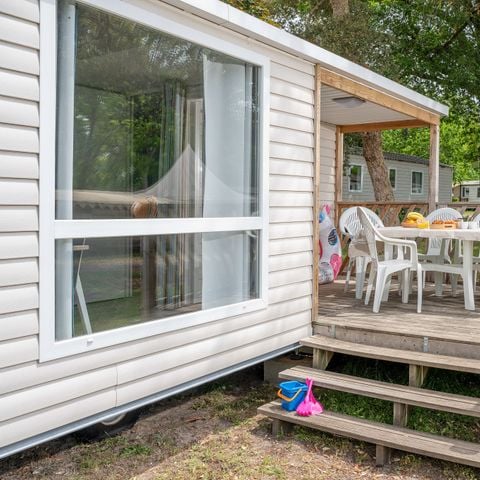 Stacaravan 6 personen - Mobile-home | Comfort | 2 Slaapkamers | 4/6 Pers. | Single terras | Air-con.