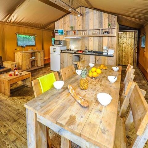 Safaritent 5 personen - ECOLUXE - 2 slaapkamers